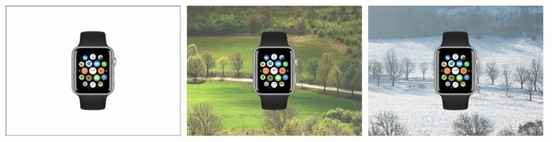 背景画像を3パターン用意