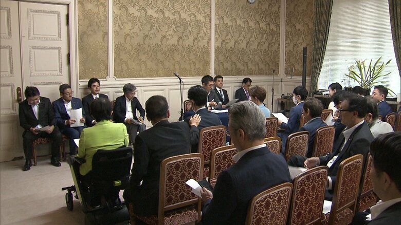 立憲民主党の会合の様子（20日）