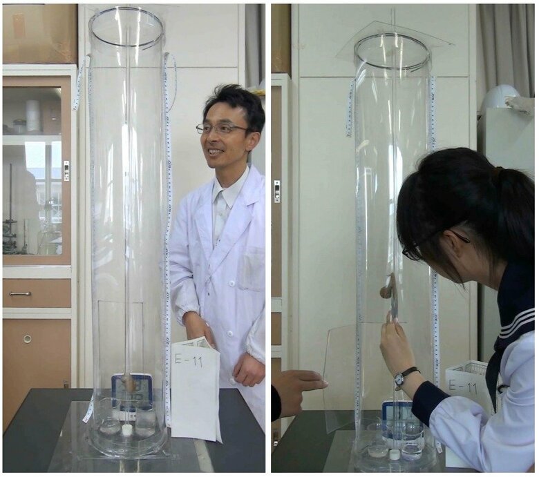 室内実験の様子（出典:京都大学）