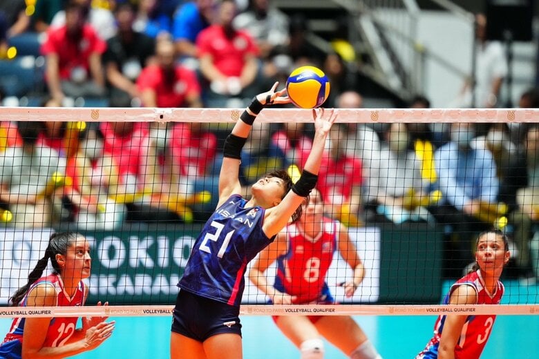 強気なトスワークが魅力 松井珠己