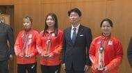 東京デフリンピックでメダルを獲得した岡山ゆかりの３選手に岡山県スポーツ特別顕賞を贈呈【岡山】