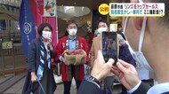 長野市・荻原健司市長 東京でリンゴを「トップセールス」 知名度生かし…さながら「ミニ撮影会」