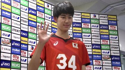 石川祐希と同ポジション、甲斐優斗は身長2メートルの“高さ”と“攻撃センス”を兼ね備えた逸材！コロナ禍で「寝てたら身長伸びた」