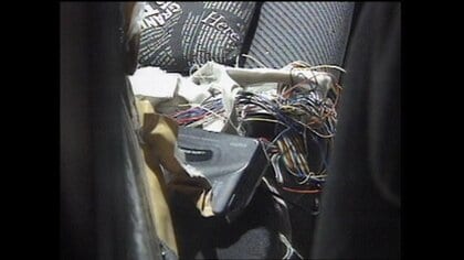 滋賀県警が発見した車両の内部