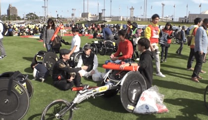 OS生活用車椅子生活用マラソン車17キロ出ました。￼