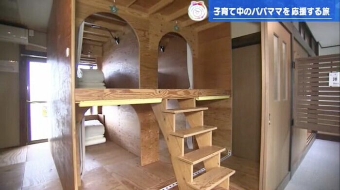 ゲストハウス内にある秘密基地のような小部屋