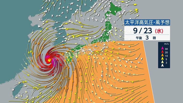 太平洋高気圧の”壁”
