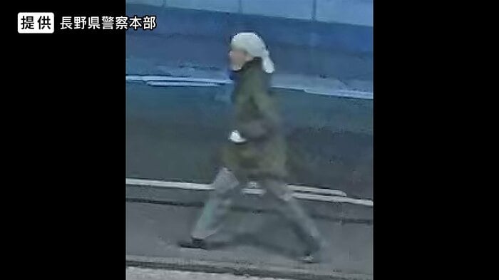防犯カメラ画像 提供:長野県警察本部