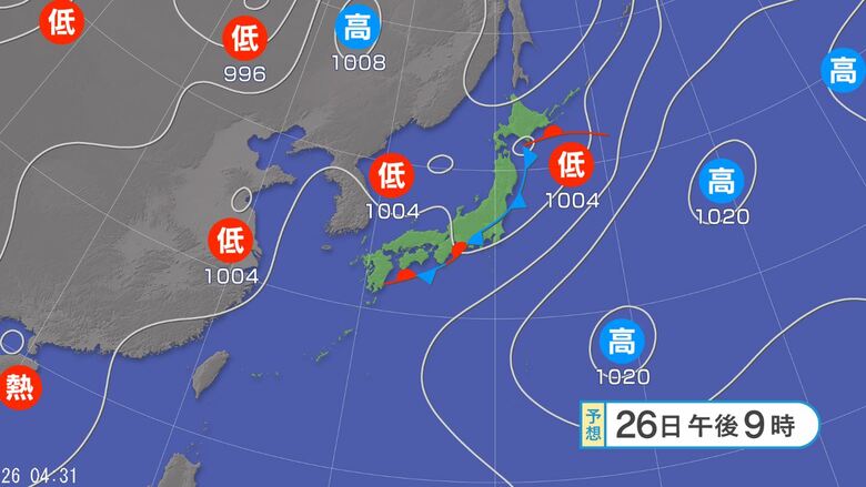 【大雨情報】西日本から北日本で「警報発表地域」が拡大する可能性　24時間予想降水量は東北・近畿地方100ミリ、関東甲信・東海・中国地方80ミリ、北陸地方70ミリ（27日午前6時まで・多い所で）｜FNNプライムオンライン