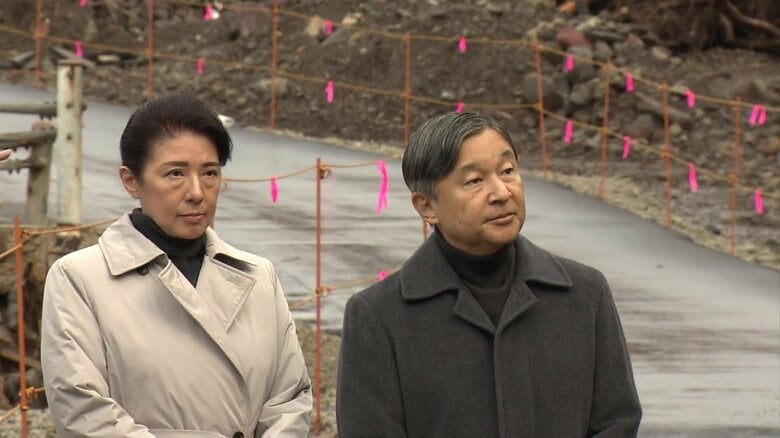 両陛下が能登豪雨の被災地へ　喜三翼音さんらが犠牲になった現場で深く黙礼　「どうぞお体を大切に」被災者の避難生活を気遣われる場面も｜FNNプライムオンライン
