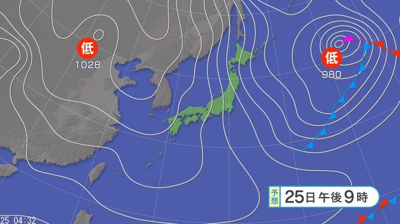 【大雪情報】24時間予想降雪量は東北・北陸70センチ、関東甲信・北海道50センチ、東海・近畿40センチ、中国30センチ（25日午前6時から26日午前6時まで・多い所で）｜FNNプライムオンライン