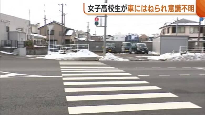 車が信号無視したか…女子高校生が車にはねられ意識不明 車を運転していた29歳男を現行犯逮捕 新潟・東区｜FNNプライムオンライン