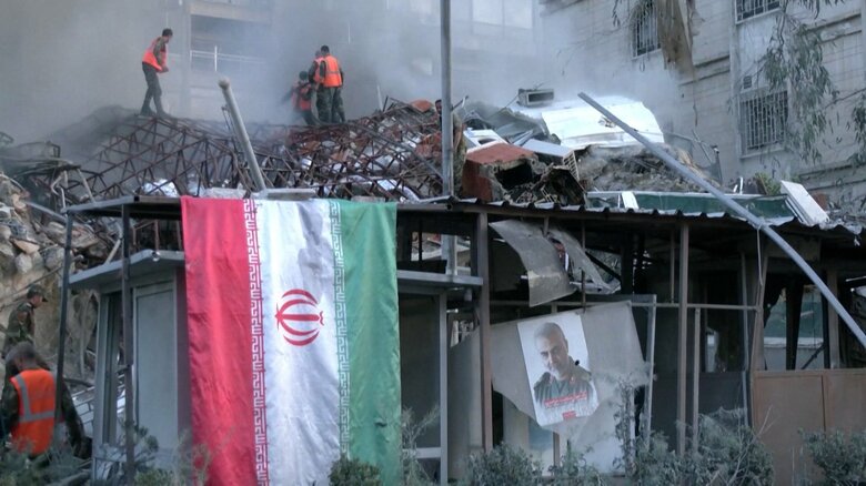 イスラエルが攻撃したシリアにあるイラン大使館