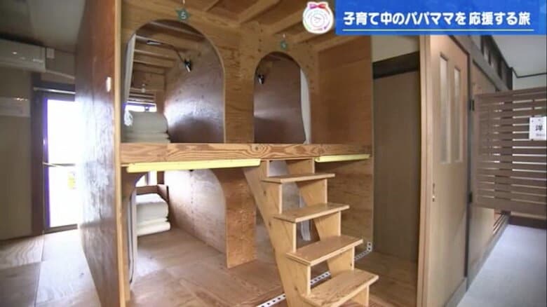 ゲストハウス内にある秘密基地のような小部屋