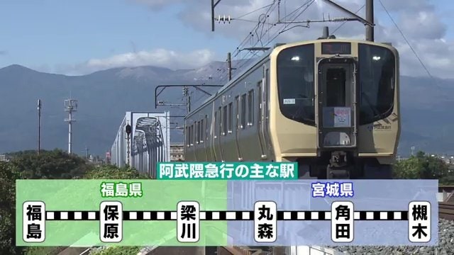 福島県と宮城県を結ぶローカル鉄道