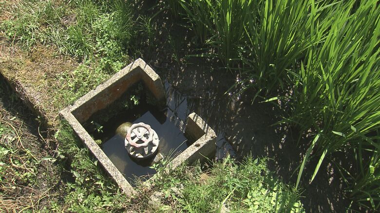 田んぼに水を入れるための取水口