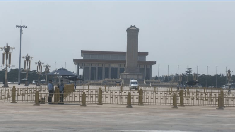 北京の天安門広場　現在は新型コロナ対策により事前予約した人しか入れない（6月2日撮影）