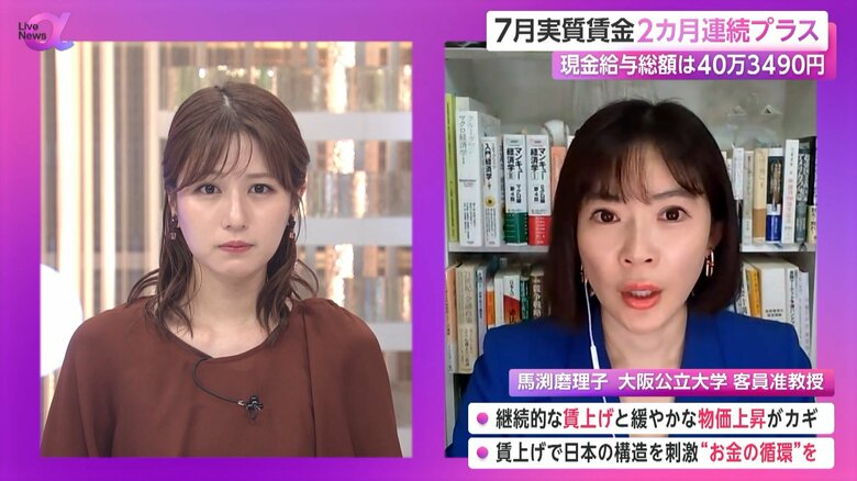 お金が循環していないことが問題だと指摘する馬渕磨理子さん