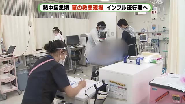 “新型コロナ”下の救急現場 熱中症急増からインフル流行期へ 静岡