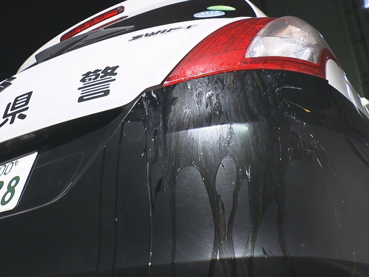 路上でパトカーに生卵投げつけたか 15歳の男子中学生ら少年2人逮捕 ぶつけました 公務執行妨害の疑い