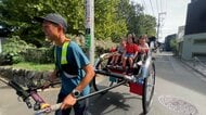 街で出会えば誰でも無料で乗れる人力車！　日本一周を目指して…収入がなくても“乗ってくれる人の笑顔のため”人力車を引き続ける