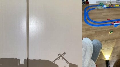 4歳男児が考えた“模型列車”の影絵にノスタルジーを感じる…遊びのきっかけを父親に聞いた