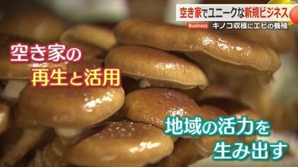 「電気も水道も全部ある」“空き家活用”でエビの養殖、キノコ栽培　初期投資を抑えたビジネスで社会問題解決の一助に
