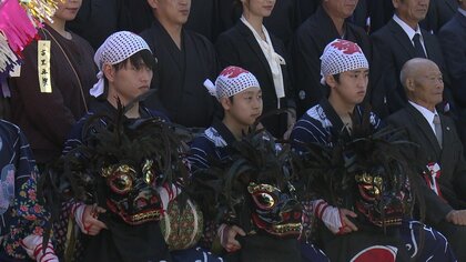 復興への願い込めた「三匹獅子舞」　3人の高校生がつなぐ伝統【福島発】