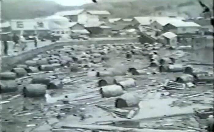 1960年チリ地震津波の被害のようす
