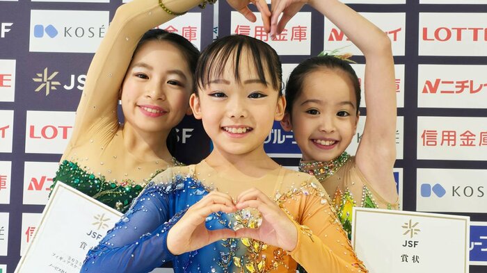 ノービスB女子表彰台(近畿選手権)