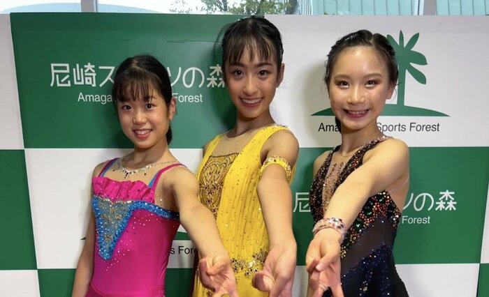 ジュニア女子表彰台