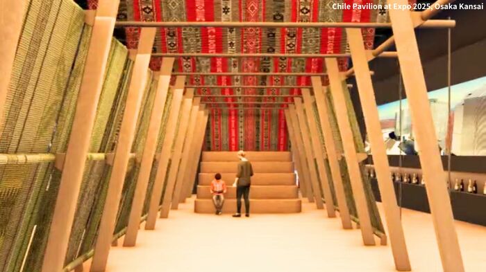 チリパビリオン完成イメージ Chile Pavilion at Expo 2025, Osaka Kansai