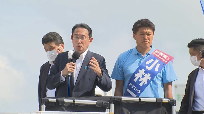 自民党・小林一大氏を応援する岸田首相