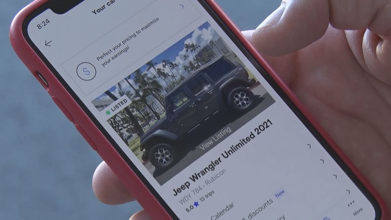 観光客はアプリで予約し、ホテルや空港などで車を受け取れる