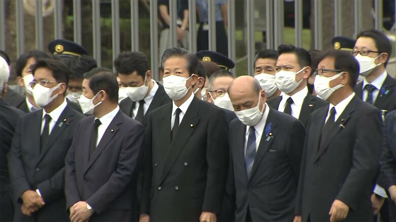 国会前には、山口代表ら公明党幹部の姿が見られた