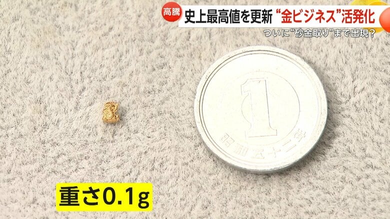 JUNGOLDで販売されている、重さ0.1gの金の招き猫