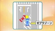 “一瞬迷う”交通ルール「ゼブラゾーン」走行は？ケースによっては事故の過失割合に影響も