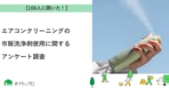 【おうちにプロ】エアコンクリーニングの市販洗浄剤使用に関するアンケート調査