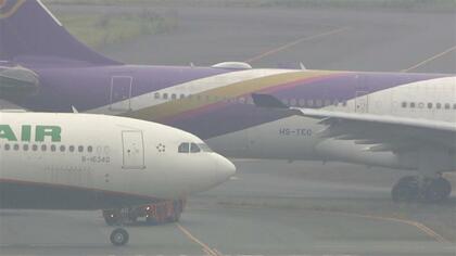 【速報】羽田空港でタイ航空機とエバー航空機が接触か　A滑走路を閉鎖