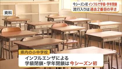 インフルエンザ全国流行で宮城県内でも今季初の学級・学年閉鎖　仙台や角田の小中学校で措置広がる