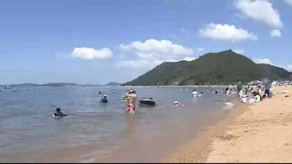 岡山県内有数の海水浴場「渋川海水浴場」７月１２日に海開き・沙美は１日　ともに８月２４日まで【岡山】