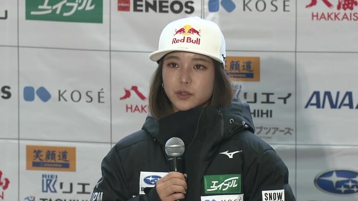 現役続行を宣言した高梨選手（2022年）