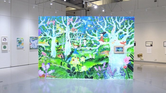明るいタッチの作品 わくわくふくらむイラストの森 ~福井~