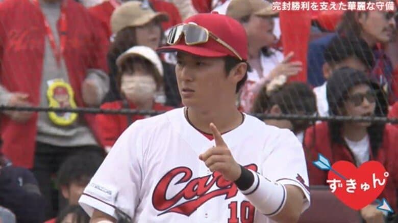 強烈なサードゴロさばいた佐々木泰に　床田投手「びびった？俺の時よく行くから」と声かけ【カープ番記者】｜FNNプライムオンライン