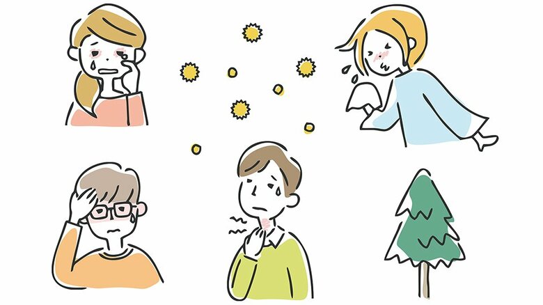 花粉症の症状は「鼻水」「くしゃみ」がトップ２　ティッシュやマスクが手放せない、集中力低下が面倒