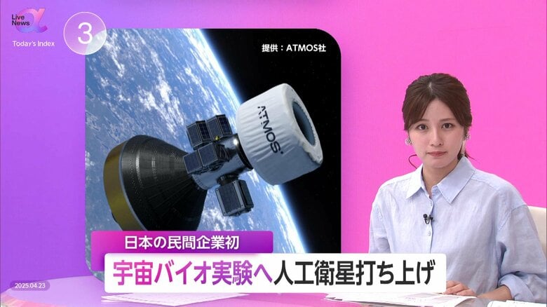 日本の民間企業初「バイオ実験衛星」打ち上げ成功　5年後の国際宇宙ステーション運用終了に備え宇宙での無人実験環境を提供｜FNNプライムオンライン