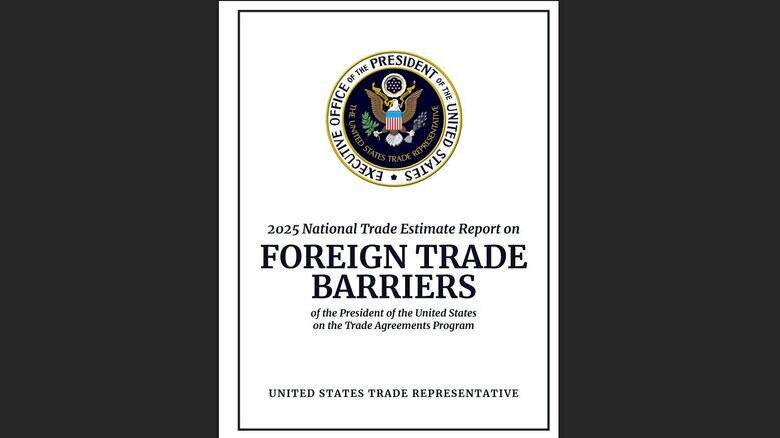 USTRが発表した貿易障壁についての報告書