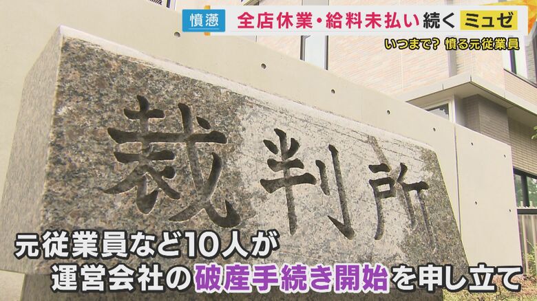 元従業員が運営会社の破産手続きを始めるよう申し立て