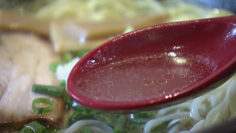 あっさり系の塩ラーメンが朝食にぴったり