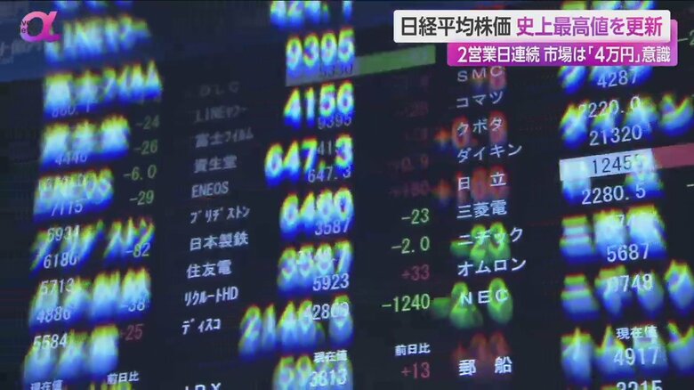 買い注文が先行した東京株式市場